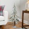 Northlight Pre-Lit Flocked Battery Operated Alpine Artificial Christmas Tree - 3' - Clear LED Lights